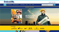 Desktop Screenshot of embroidme-huntington.com