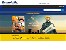 Tablet Screenshot of embroidme-huntington.com